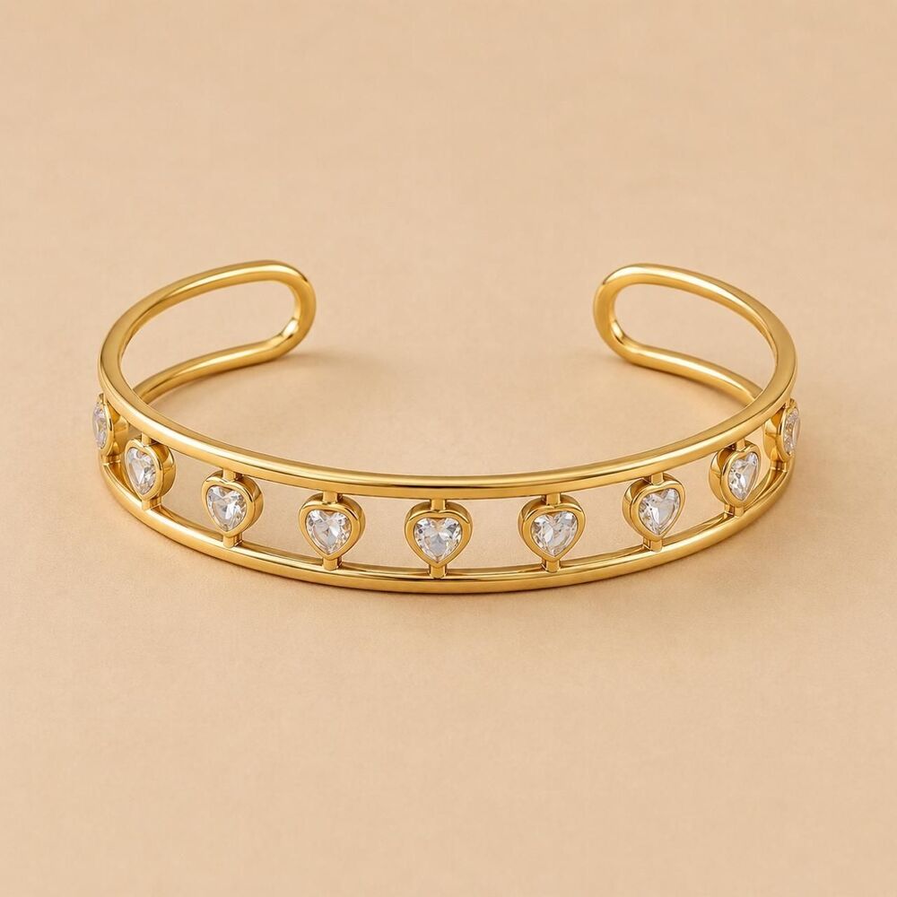 Crystal cuff bracelet D222